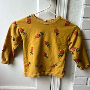 Carrot sweatshirt, 4-5T
